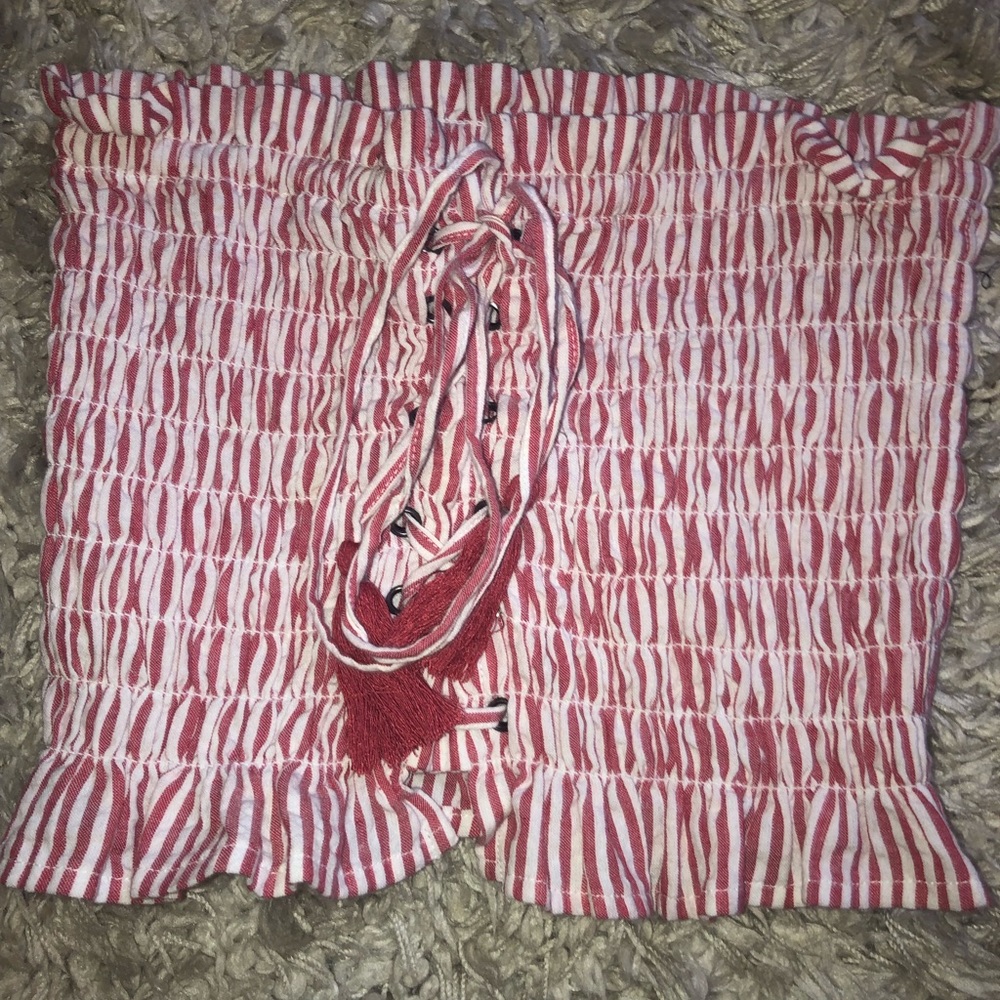 American Eagle Striped crop top